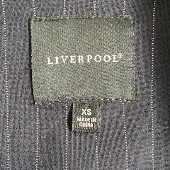 LIVERPOOL Navy Blue Pinstripe Blazer Suit Jacket XS - Picture 11 of 14